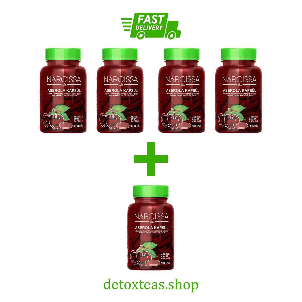 Narcissa Acerola Capsule – Buy 4 Get 1 Free